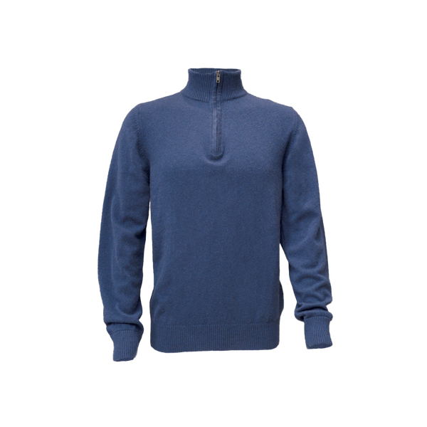 1/4 Zip Cashmere Jersey