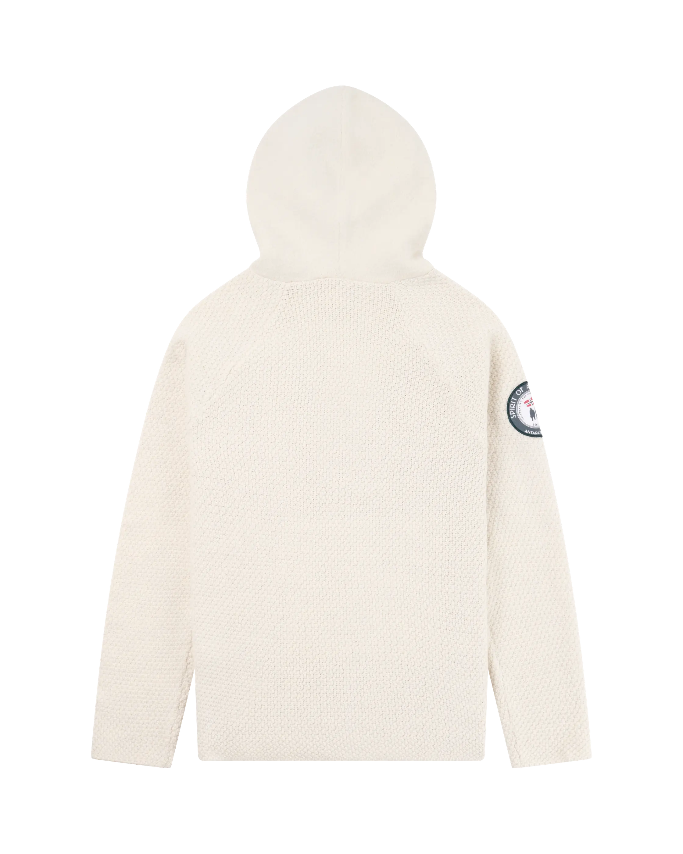 Lace-up Boiled Wool Hoodie – Unisex